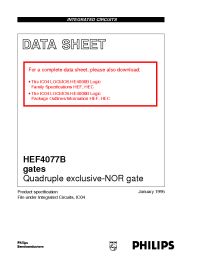Datasheet  HEF4077B