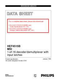 Datasheet  HEF4515B