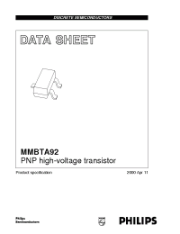 Datasheet  MMBTA92