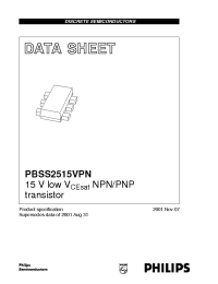 Datasheet  PBSS2515VPN