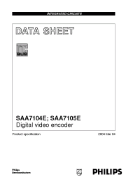 Datasheet  SAA7104E