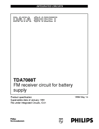 Datasheet  TDA7088T