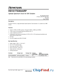 Datasheet  HD151TS304ARP