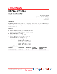 Datasheet  HD74ALVC1G04