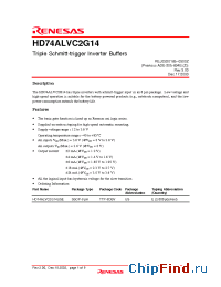 Datasheet  HD74ALVC2G14