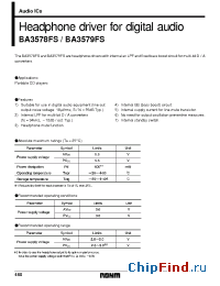 Datasheet  BA3578FS