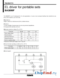 Datasheet  BA3899F