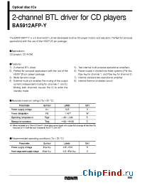Datasheet  BA5912AFP-Y