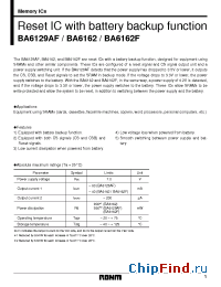 Datasheet  BA6129AF