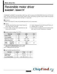 Datasheet  BA6417F
