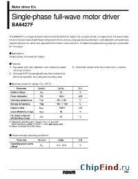 Datasheet  BA6427F