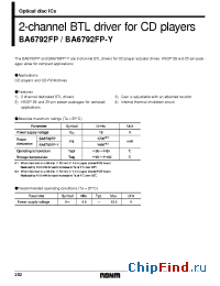 Datasheet  BA6792FP-Y