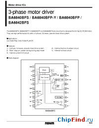 Datasheet  BA6840BFP-Y
