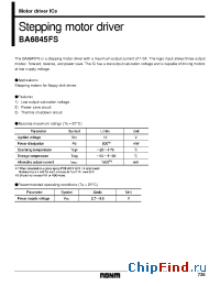 Datasheet  BA6845FS