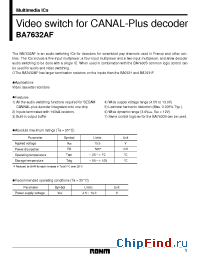 Datasheet  BA7632AF