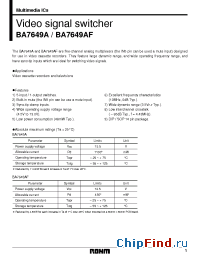 Datasheet  BA7649A