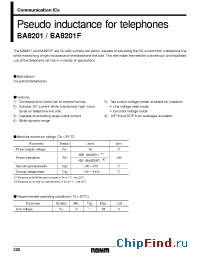 Datasheet  BA8201
