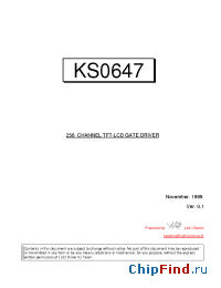 Datasheet  KS0647