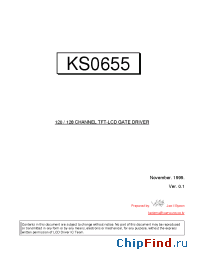 Datasheet  KS0655