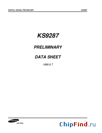 Datasheet  KS9287