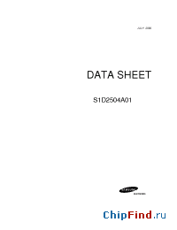 Datasheet  S1D2504A01
