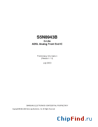 Datasheet  S5N8943B