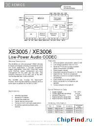 Datasheet  XE3005