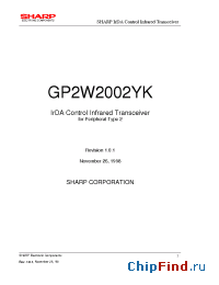Datasheet  GP2W2002YK