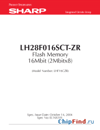 Datasheet  LH28F016SCT-ZR