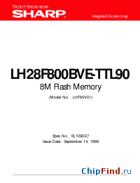 Datasheet  LH28F800BVE-TTL90