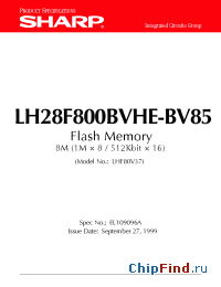 Datasheet  LH28F800BVHE-BV85