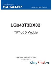 Datasheet  LQ043T3DX02