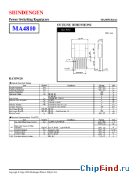 Datasheet  MA4810