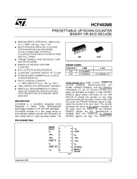 Datasheet  HCF4029B