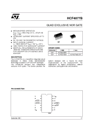 Datasheet  HCF4077B