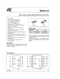Datasheet  M54HC125
