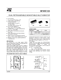 Datasheet  M74HC123