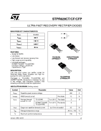 Datasheet  STPR620CF