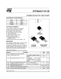 Datasheet  STPS640C