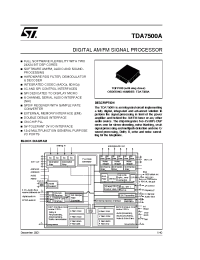 Datasheet  TDA7500A