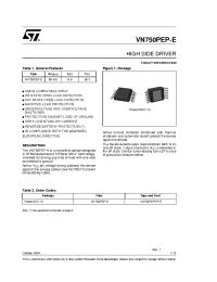 Datasheet  VN750PEPTR-E