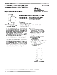 Datasheet  CD54HC354