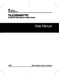 Datasheet  TLC320AD77C