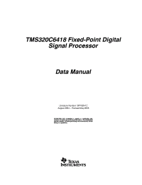 Datasheet  TMS320C6418