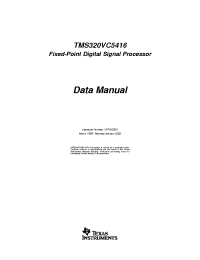 Datasheet  TMS320VC5416