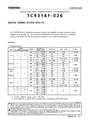 Datasheet  TC9316F-026