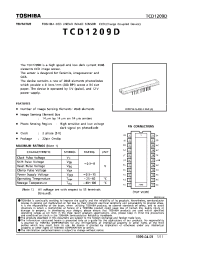 Datasheet  TCD1209D