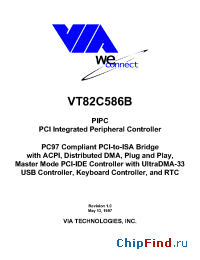 Datasheet  VT82C586A