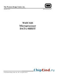 Datasheet  W65C02S