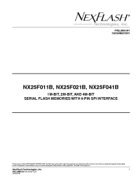 Datasheet  NX25F021B